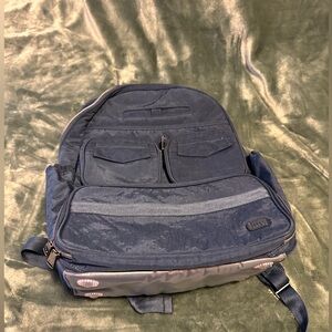Navy Lug backpack *MANY POCKETS*